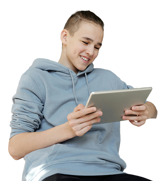 Teenager accessing affordable alternative education through flexible tuition model