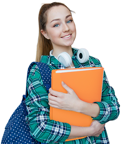 Graduate receiving diploma from mastery-based alternative education program